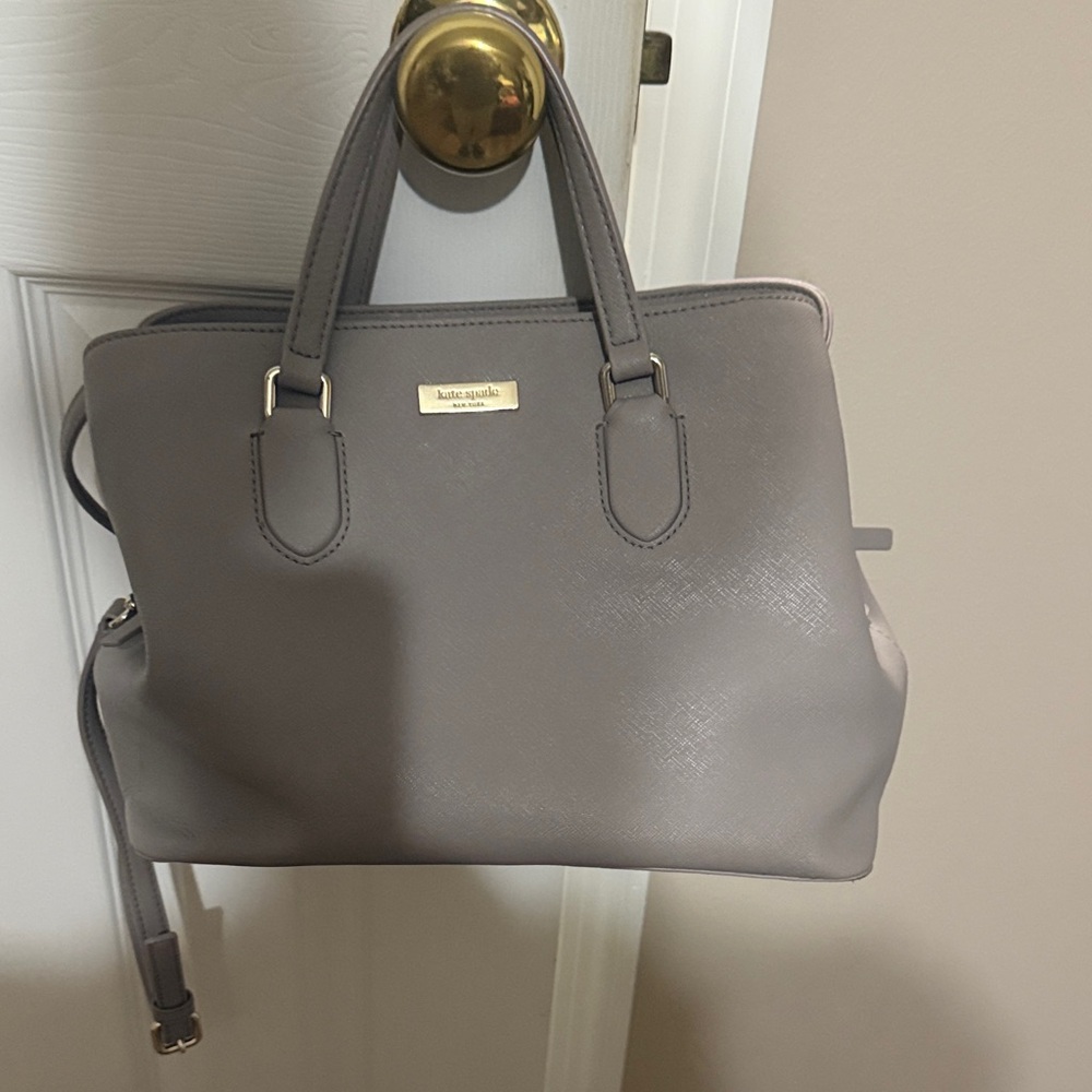 Kate Spade Charcoal/purple Satchel